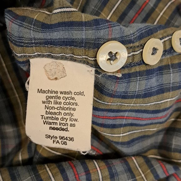 J. Crew Men's Large Tailored Fit Long Sleeve Button Down Plaid Shirt - Picture 7 of 12